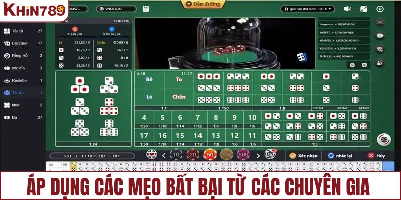 Áp dụng các mẹo chơi bất bại từ các chuyên gia hàng đầu