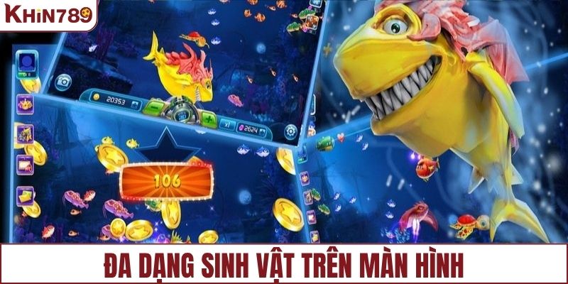 Đa dạng sinh vật xuất hiện trên màn hình