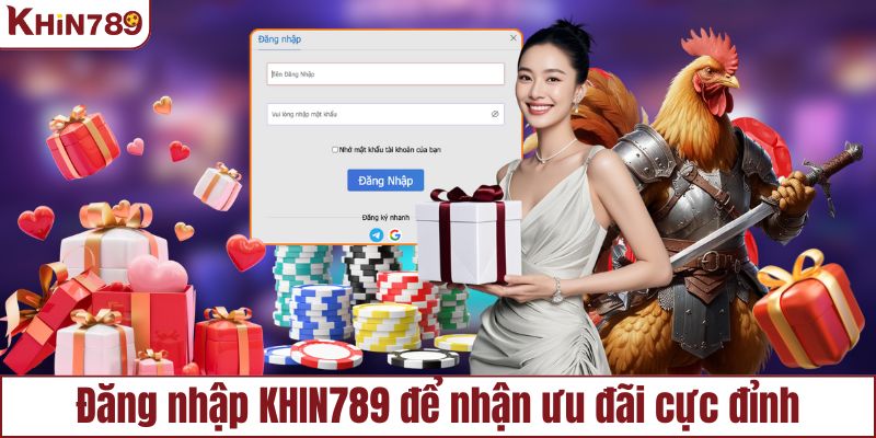 Đăng nhập KHIN789 để nhận khuyến mãi siêu hấp dẫn
