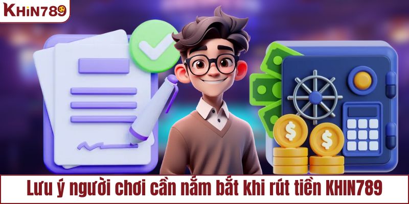 Lưu ý người chơi cần nắm bắt khi rút tiền KHIN789
