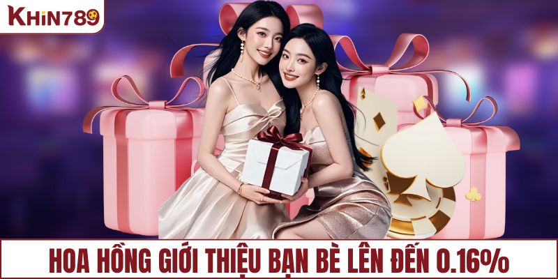 Nhận khoản hoa hồng giới thiệu bạn bè lên đến 0.16%
