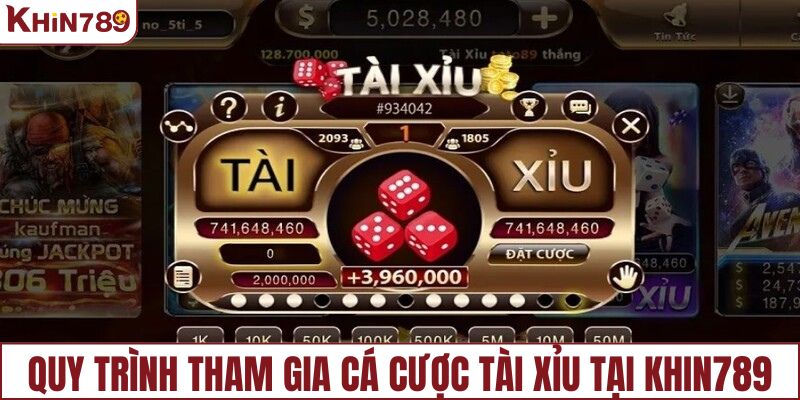 Quy trình tham gia cá cược tài xỉu tại nhà cái KHIN789